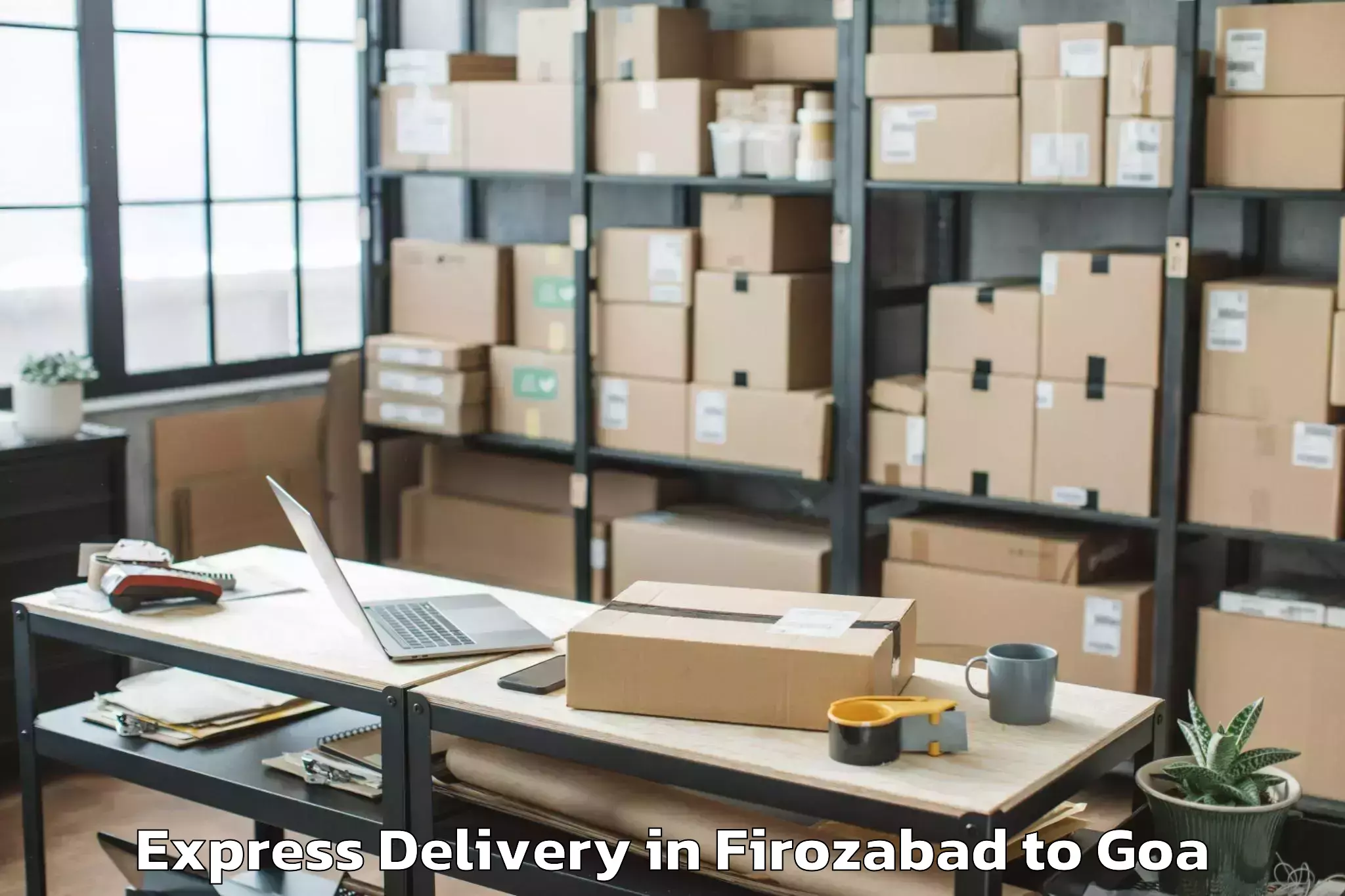 Professional Firozabad to Colvale Express Delivery